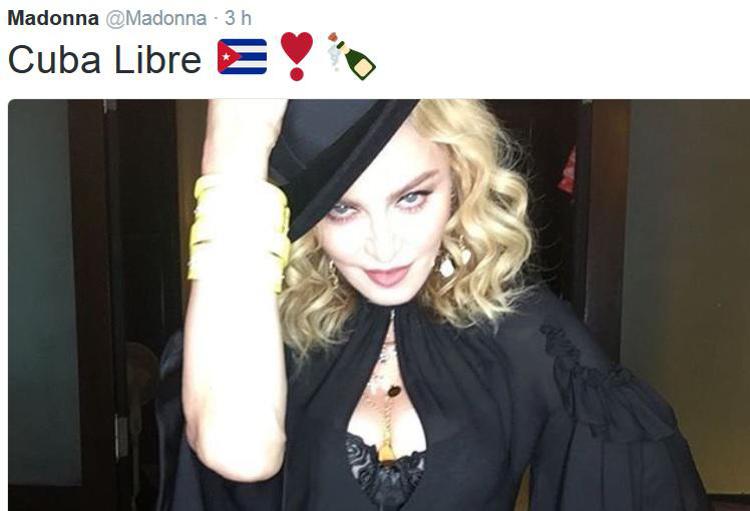 La foto 'cubana' postata da Madonna sui social