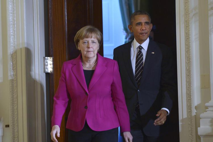 Angela Merkel e Barack Obama (FOTOGRAMMA) - (FOTOGRAMMA)