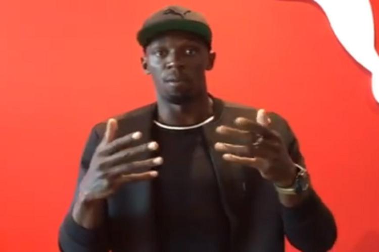 Usain Bolt (fermo immagine video Facebook)