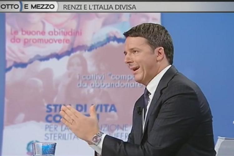 Matteo Renzi a 'Otto e mezzo'
