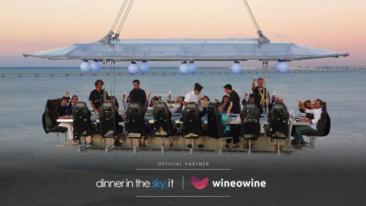 Wineowine partner ufficiale di Dinner in the Sky