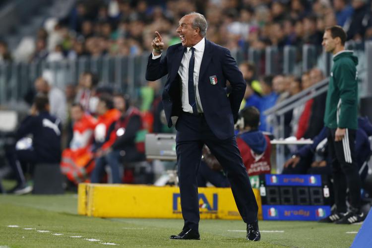 Il ct dell'Italy Gian Piero Ventura reacts during the WC 2018 football qualification match between Italy and Spain on October 6, 2016 at the Juventus stadium in Turin. The match ended on a 1-1 draw. / AFP PHOTO / Marco BERTORELLO - AFP