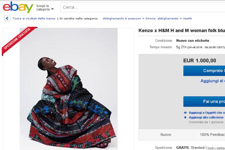 L'abito folk venduto da H&M a 399 euro e finito in prevendita su eBay a 1.000