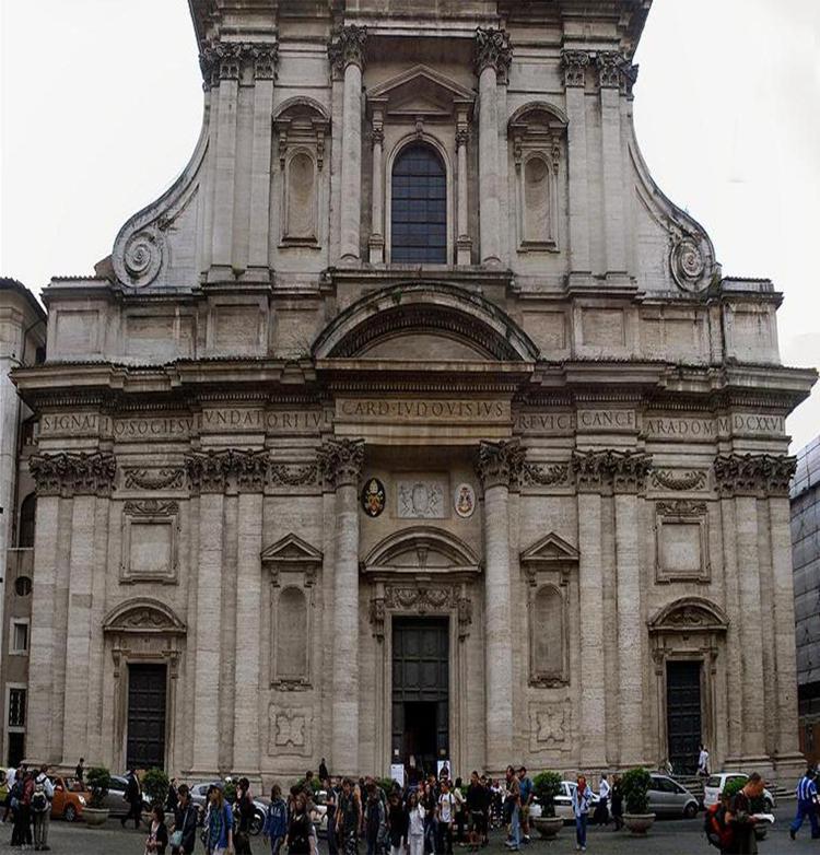 Nella foto la chiesa di Sant'Ignazio di Loyola in Campo Marzio a Roma (di Tetraktys, da Wikipedia)