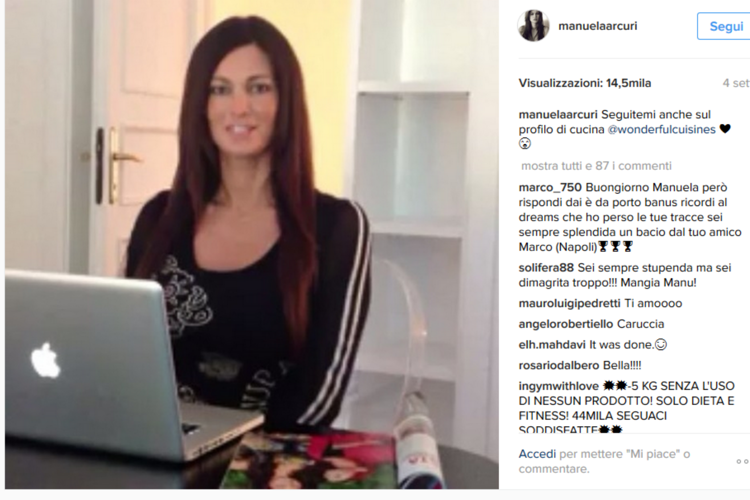 Manuela Arcuri su Instagram: “Ragazzi, sono tornata” /Video