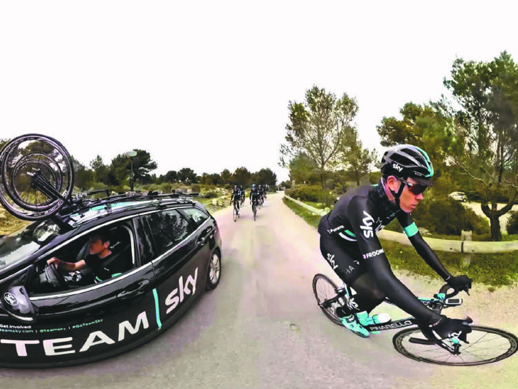 Il team Sky al Tour de France in 'Journey to the Tour' attraverso  Sky VR App