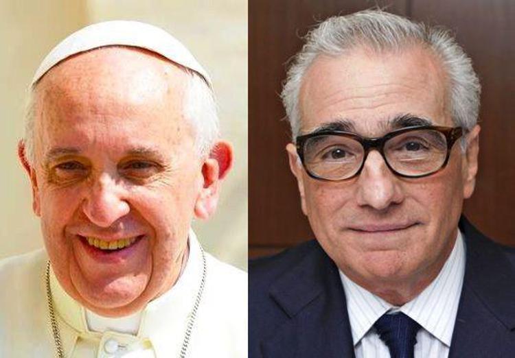 Pope and Martin Scorsese in Vatican meeting
