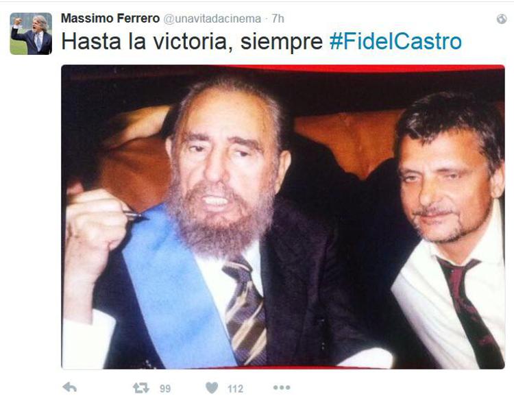 Ferrero ricorda l'incontro con Fidel Castro: 