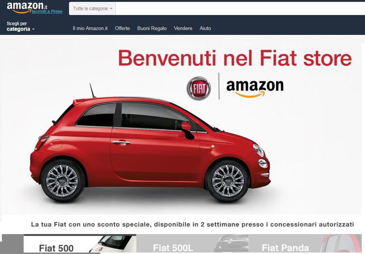 Lo store di Fiat su Amazon