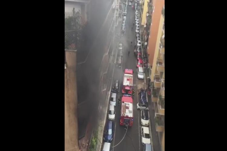 Roma, in fiamme appartamento a Ponte Milvio /Video