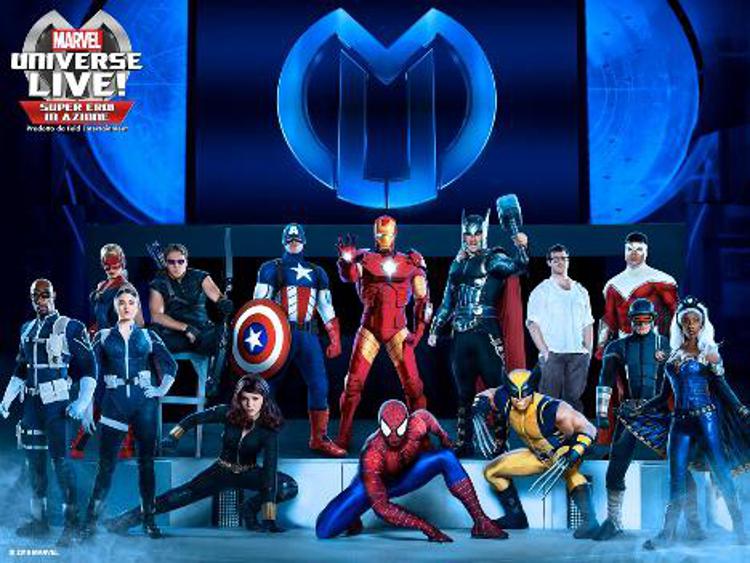 Fumetti: 25 super eroi Marvel prendono vita al Forum di Assago a Milano