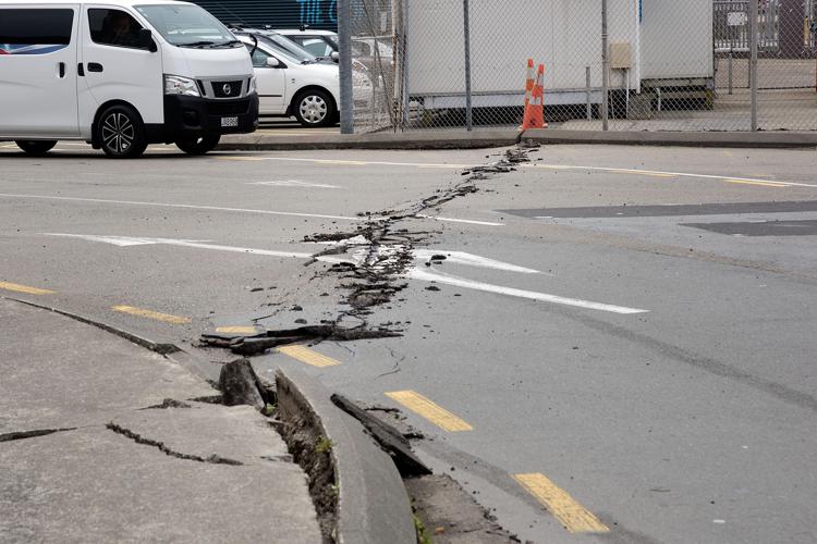 I segni del terremoto di magnitudo 7.5 a Wellington, in Nuova Zelanda (AFP PHOTO) - (AFP PHOTO)