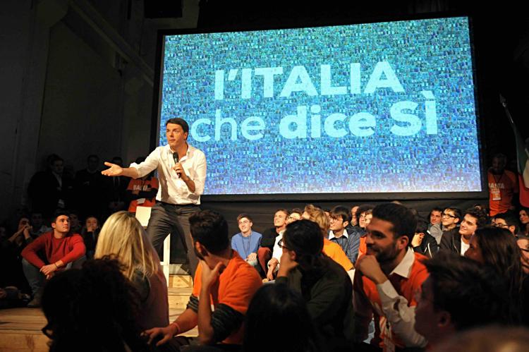 All'ex Ansaldo un evento per il 'Sì' al Referendum con Matteo Renzi (FOTOGRAMMA) - (FOTOGRAMMA)