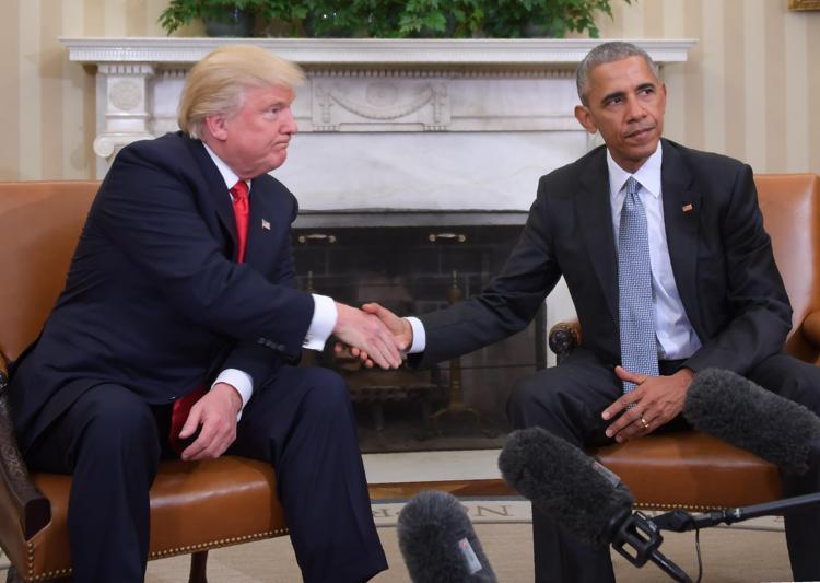 Barack Obama e Donald Trump alla Casa Bianca (AFP PHOTO) - (AFP PHOTO)