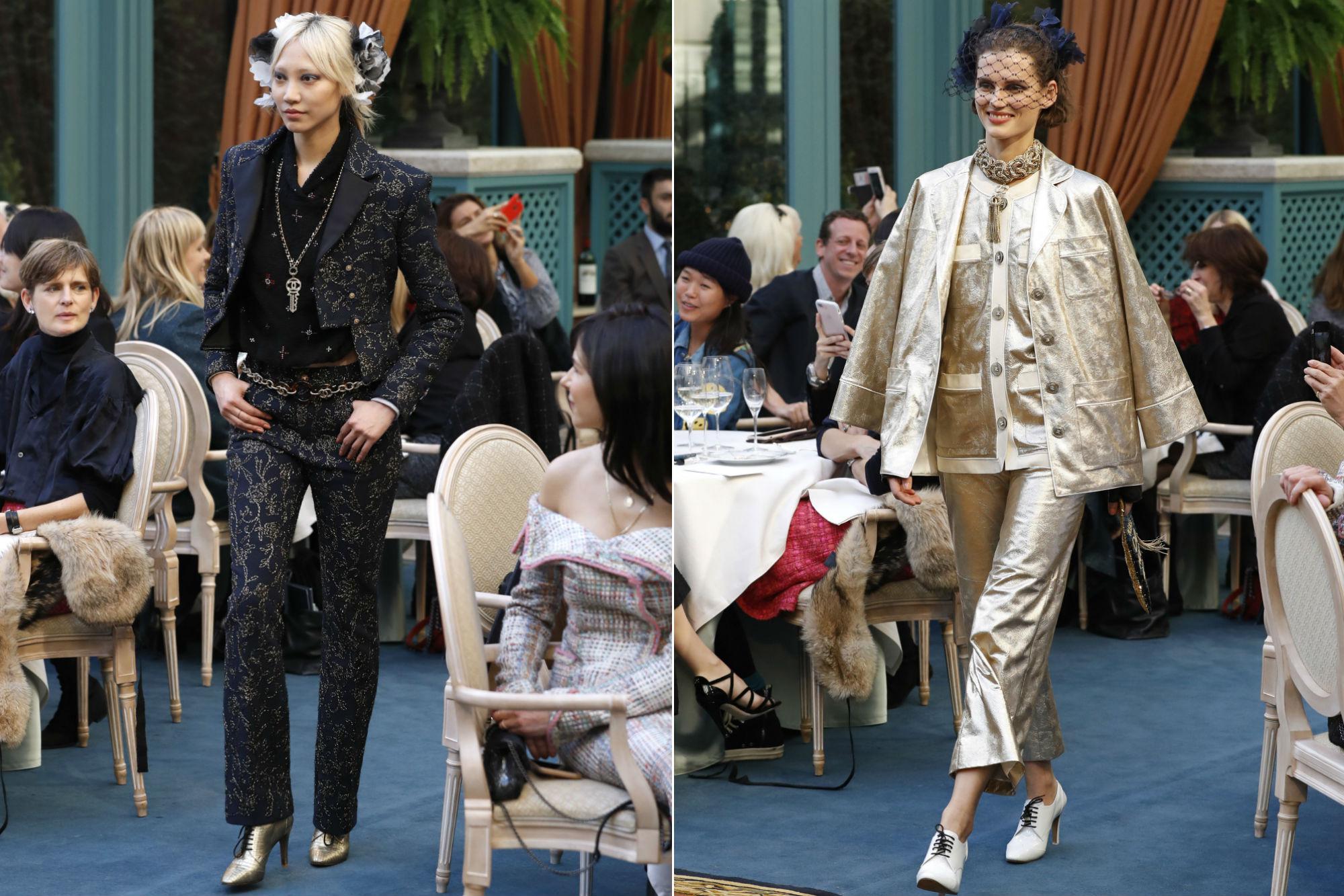 Due look della Métiers d'Art di Chanel (Afp)