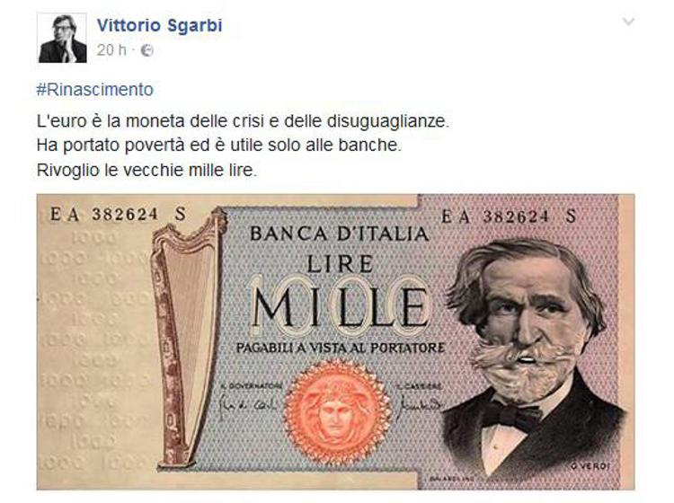 (Facebook /Vittorio Sgarbi)