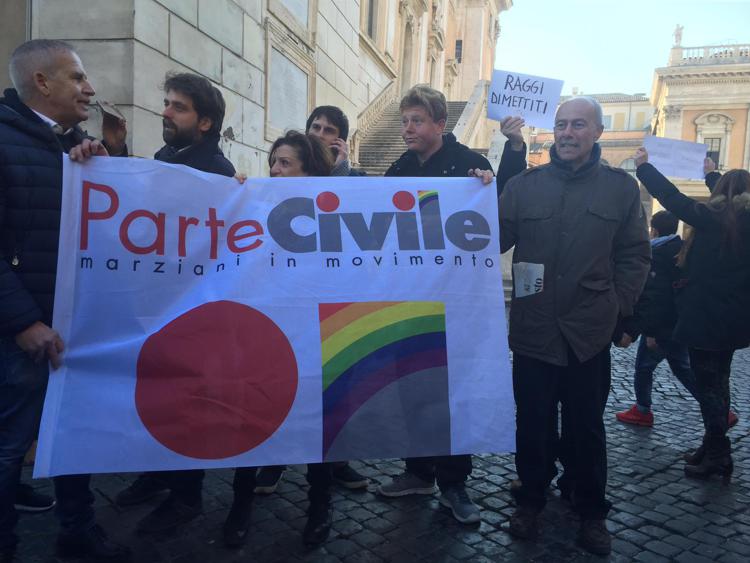 'Marziani in movimento', i sostenitori di Marino in Campidoglio: 