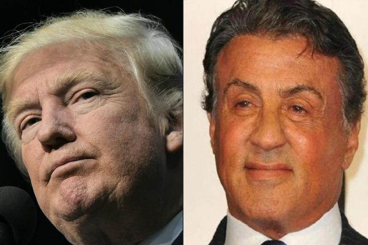 Nella foto Sylvester Stallone e Donald Trump 
