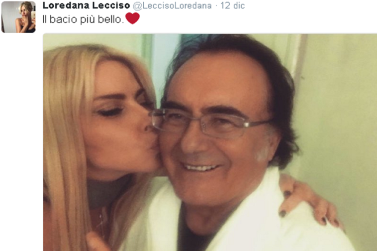 Loredana Lecciso e Al Bano Carrisi (foto Twitter)