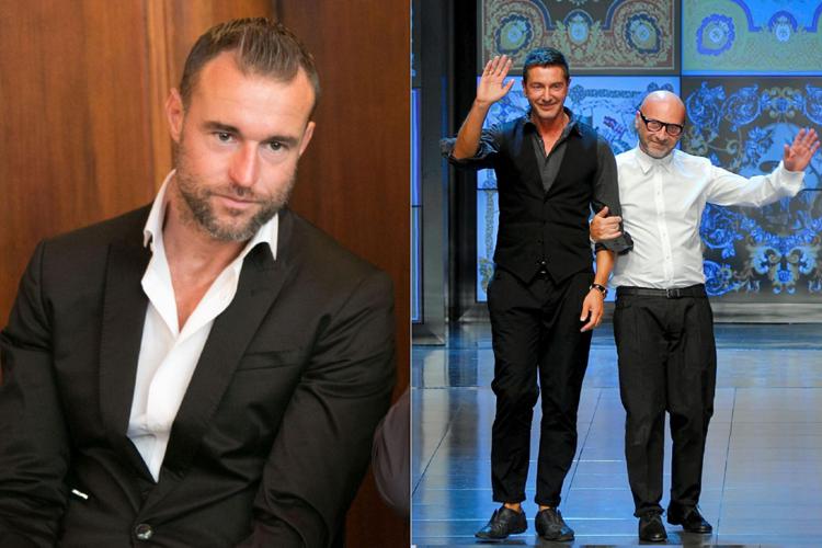 Philipp Plein (a sinistra) e a destra Stefano Gabbana e Domenico Dolce (Fotogramma)  - FOTOGRAMMA