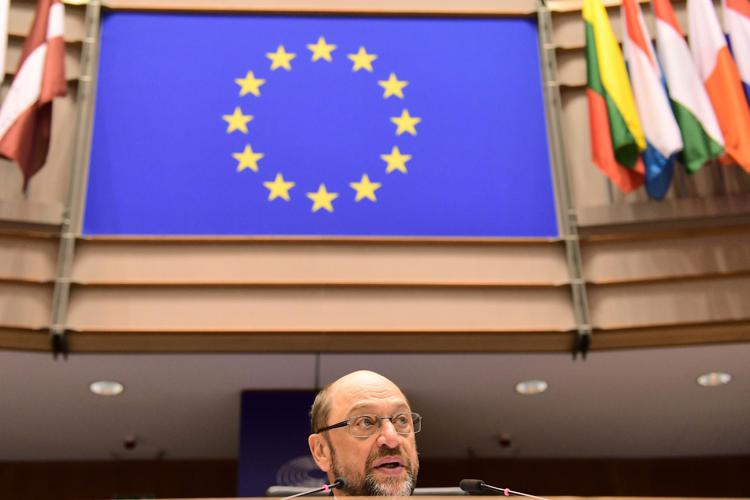 Il presidente dell'Europarlamento Martin Schulz (AFP PHOTO)