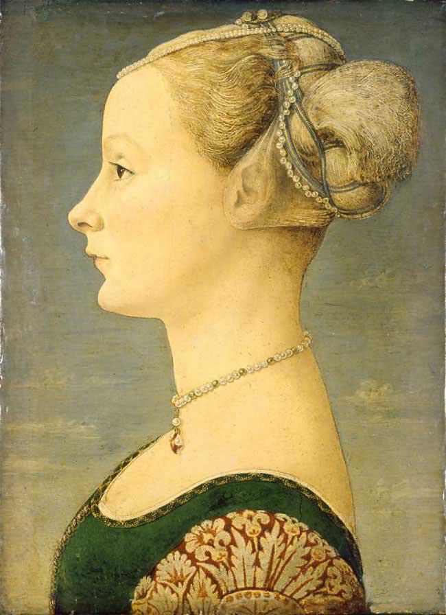 Inspired by Pollaiolo’s Portrait of a Young Woman, c. 1470. (FOTO©Stefano Bolcato/IBERPRESS)