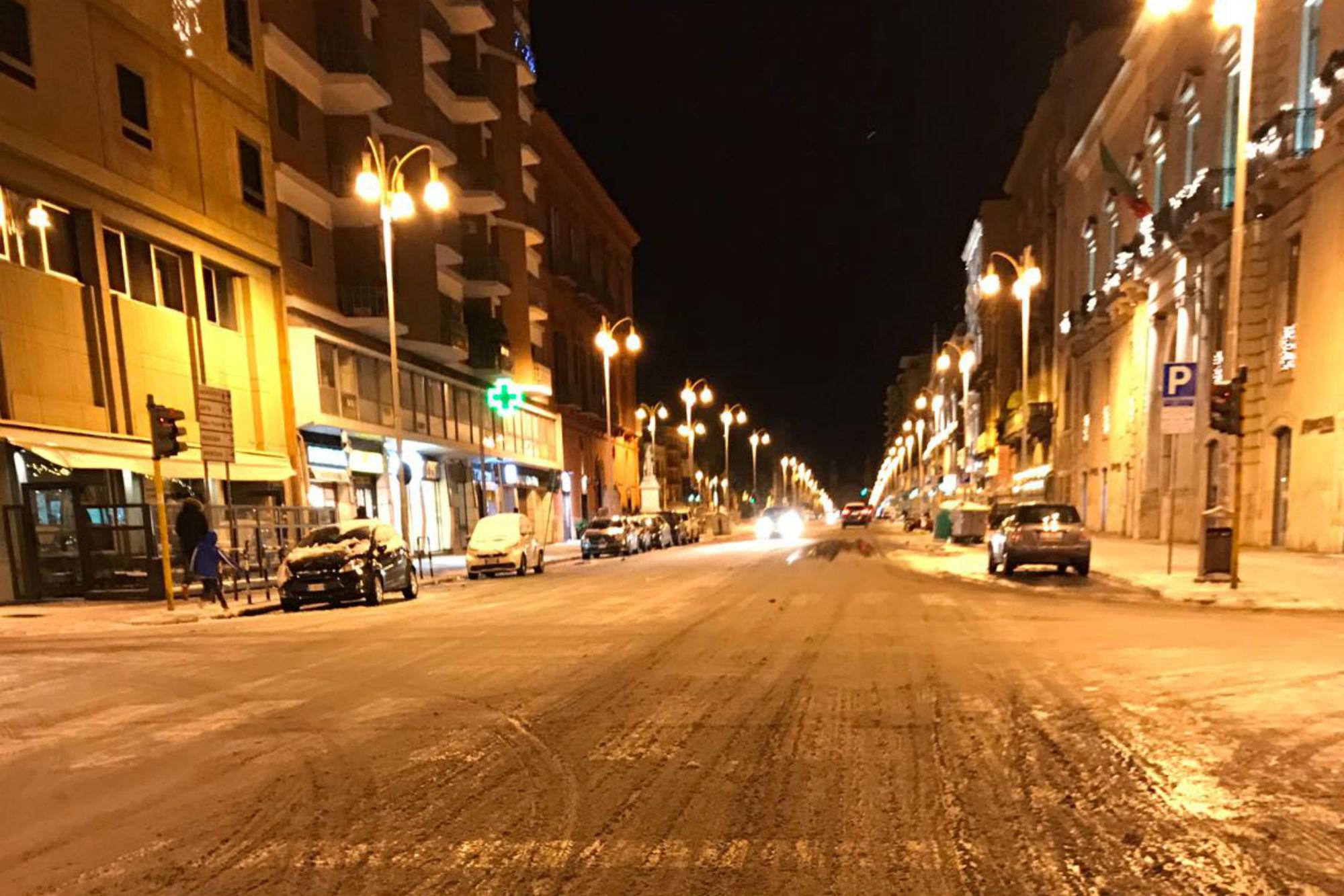 Bari, Corso Vittorio Emanuele (Foto AdnKronos)