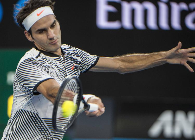 Lo svizzero Roger Federer (foto Xinhua)
