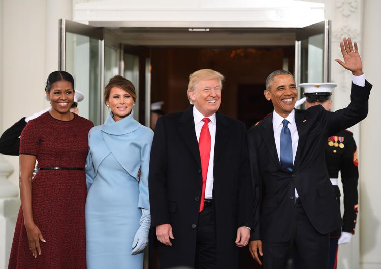 Barack Obama e Michelle accolgono Donald Trump e Melania a Washington (AFP PHOTO) - (AFP PHOTO)