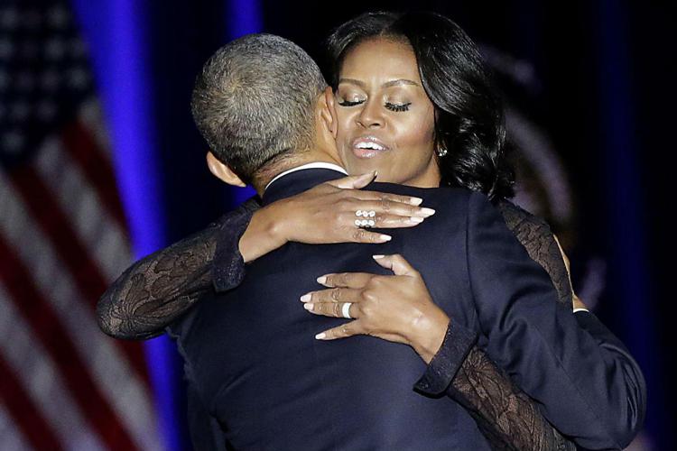 Barack Obama con sua moglie Michelle (Afp)  - AFP
