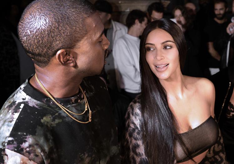 Kanye West e Kim Kardashian (AFP PHOTO)
