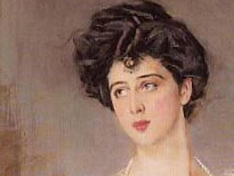 Il ritratto di Donna Franca Florio realizzato da Giovanni Boldini. Particolare