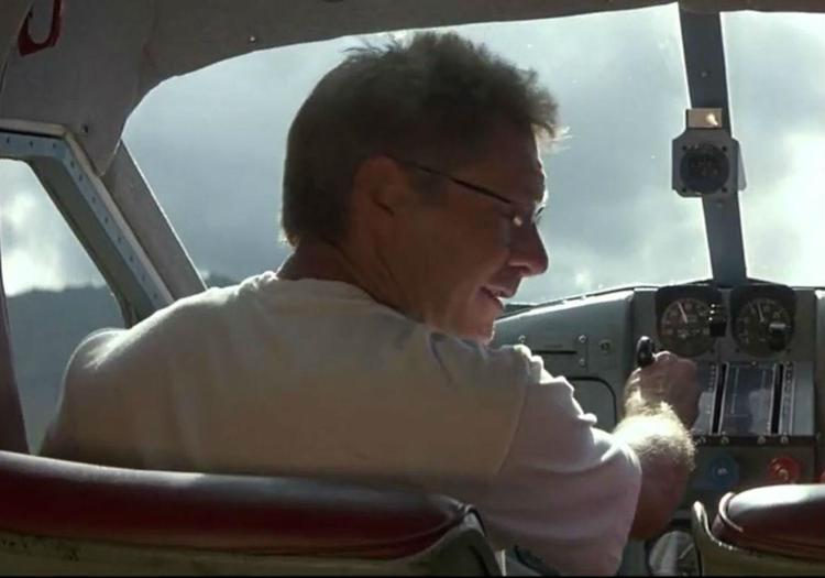 Harrison Ford (Fermo immagine dal film Sette giorni sette notti)