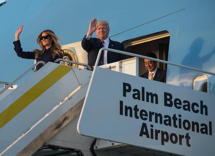 Donald Trump e la first lady Melania (Foto Afp) - AFP
