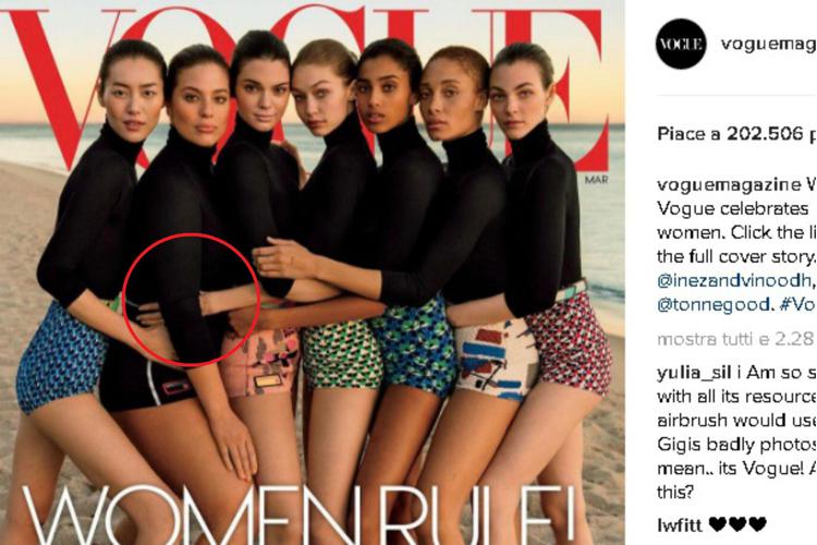 La cover di marzo di 'Vogue Usa' (foto da Instagram)