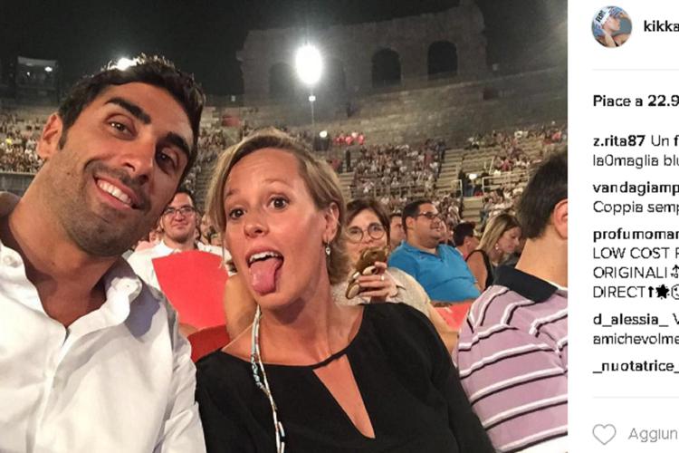 Filippo Magnini e Federica Pellegrini (foto da Instagram)