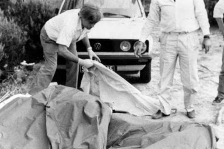 Nella foto il luogo del ritrovamento dei corpi di Jean Michel Kravechvili e Nadine Gisele Janine Mauriot a San Casciano l'8 settembre 1985, due delle vittime del cosiddetto 'Mostro di Firenze (Fotogramma)