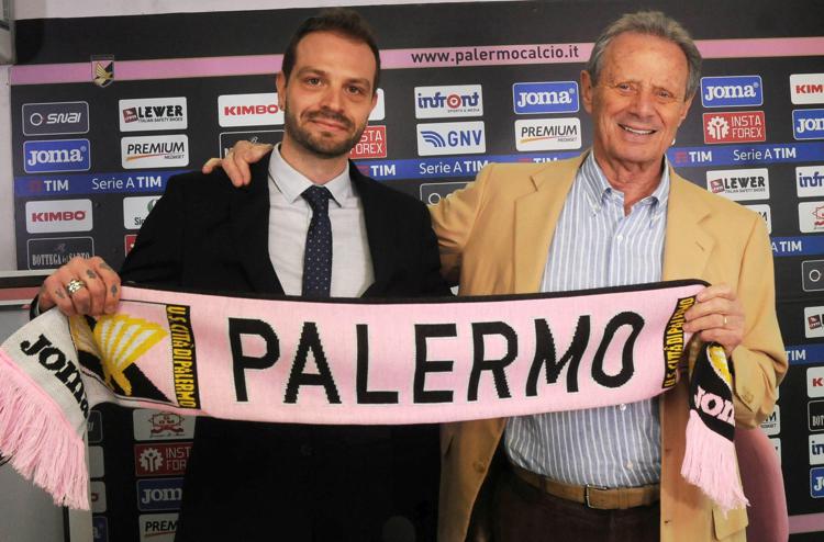 Paul Baccaglini nuovo presidente del Palermo con Maurizio Zamparini  - FOTOGRAMMA