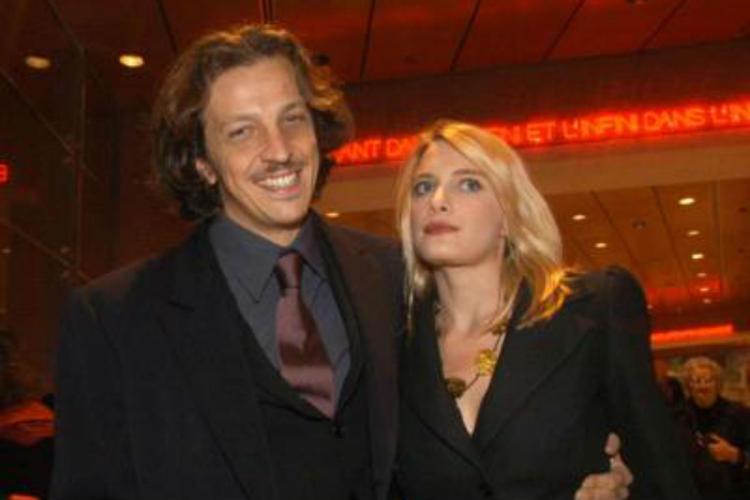 Gabriele Mucino ed Elena Majoni nel 2002 (Foto Fotogramma)