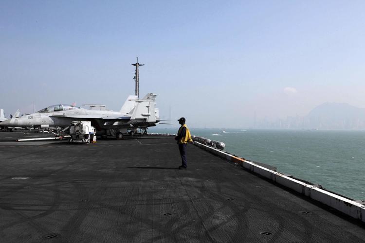 La portaerei USS Carl Vinson (Xinhua)