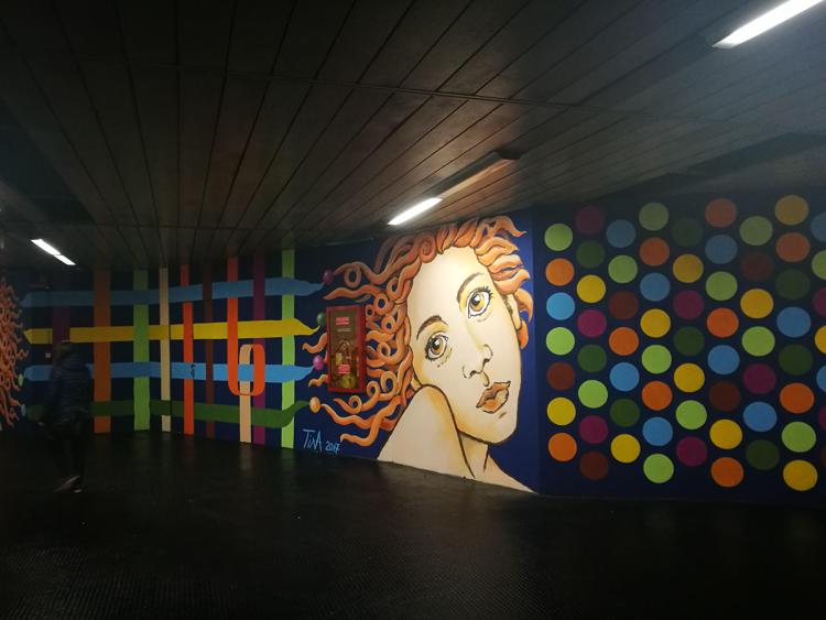 Roma, alla stazione metro San Giovanni un altro murales d'autore
