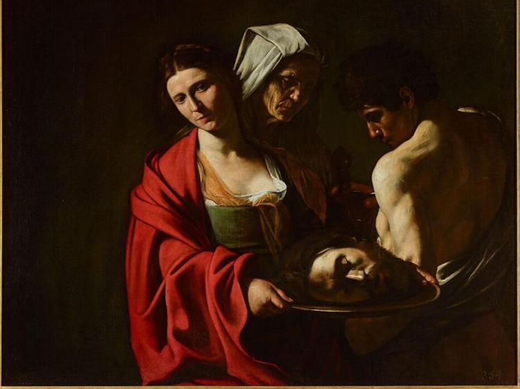 Salomè con la cabeza del Bautista di Caravaggio