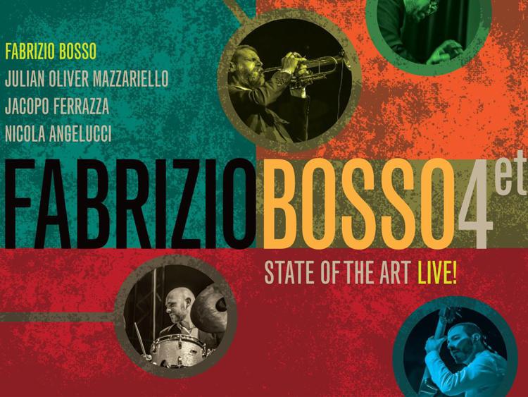 Una parte della copertina del nuovo disco  live 'State Of The Art' di Fabrizio Bosso 
