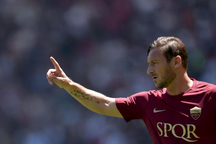 L'attaccante e capitano della Roma, Francesco Totti  - AFP