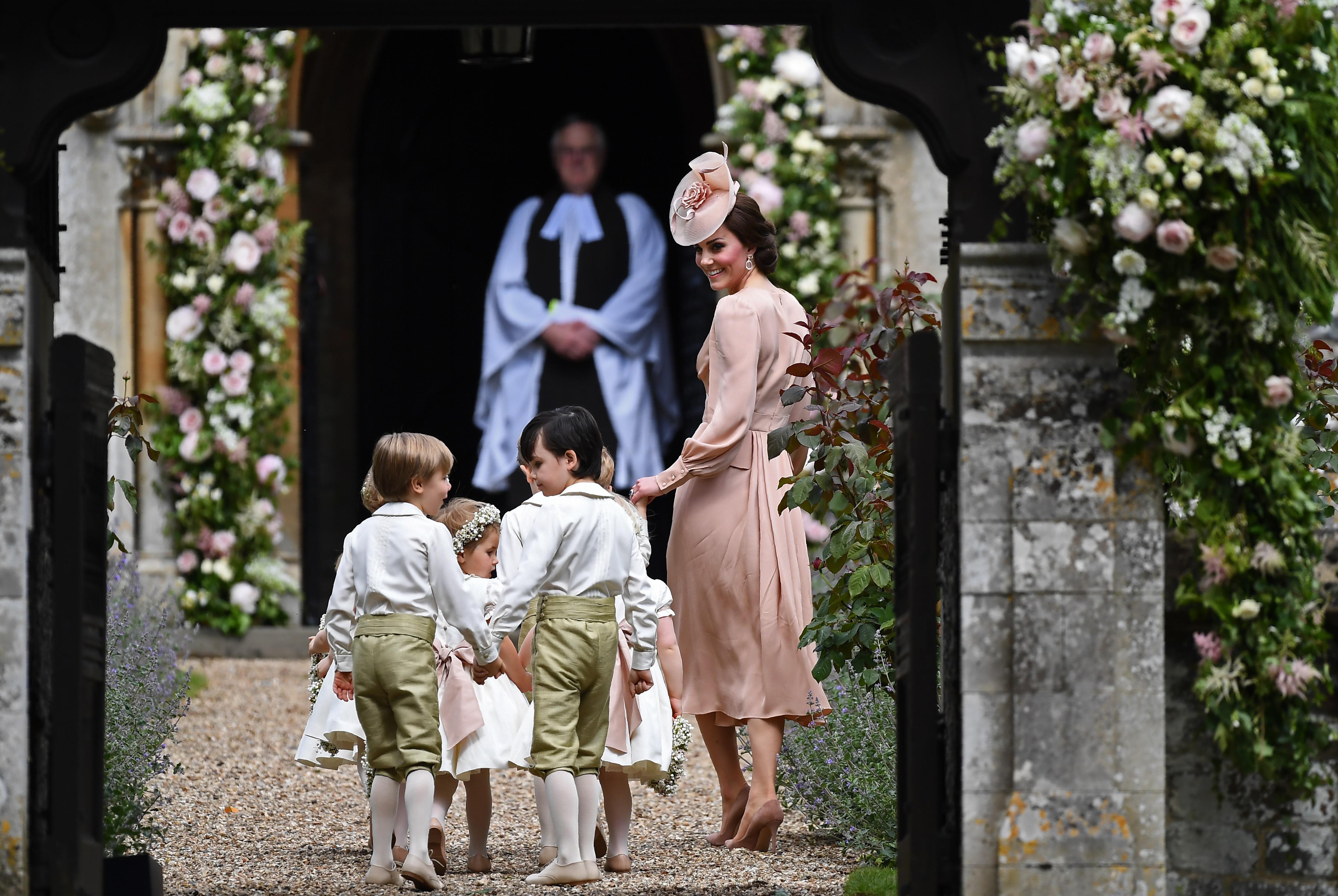 Kate Middleton al matrimonio della sorella (Afp)