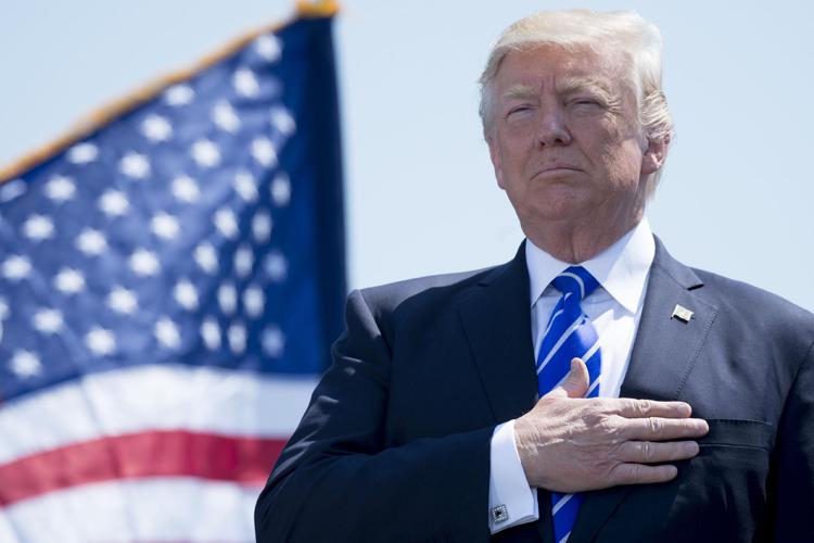 Il presidente Donald Trump in Connecticut (AFP PHOTO)
