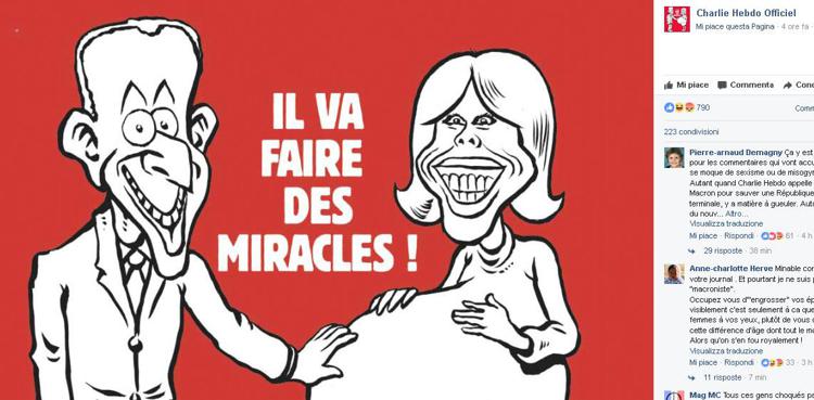 Dalla pagina Facebook di Charlie Hebdo