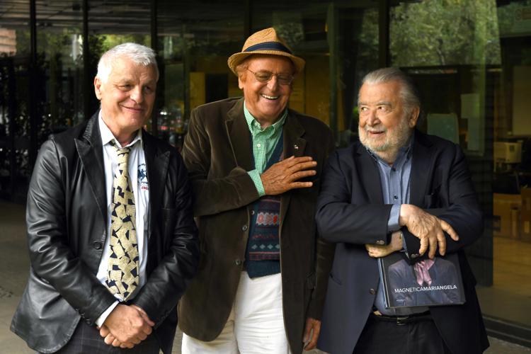 Michele Placido, Renzo Arbore e  Pupi Avati (Foto Adnkronos /Cristiano Camera)