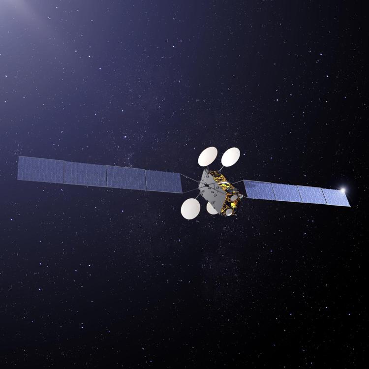 Il satellite SCDG prodotto da Thales Alenia Space (Foto ufficio stampa Thales Alenia Space) 