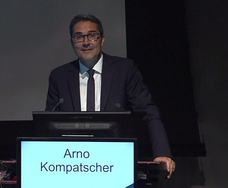 Arno Kompatscher nel corso del suo intervento
